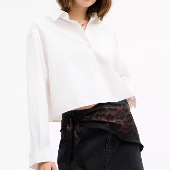 Coach Leopard Print Silk Triangle Scarf - Picture 2 of 3